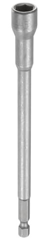 QUARKZMAN Punta Per Dadi 9mm Metrica Presa Ad Impatto 1/4 Codice Esagonale 6 (150mm) Extra Lunga Magnetica Presa A 6 Punti Cambio Rapido Acciaio CR-V Per Trapani E Avvitatori