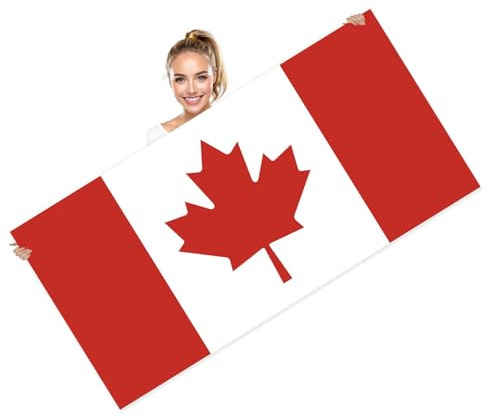 Petite Pine 72×142 cm Kanada Handtuch, 28×56 Zoll große kanadischen Flagge weiche Mikrofaser Sand freies Handtuch, leichte dünne schnell trocknende Handtücher für Sport Reise Pool Towel Canada