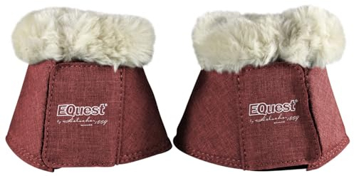 EQuest Hufglocke Melange speziell für Shettys, 2er Set (Bordeaux, Shetty)