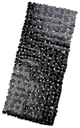Plmvhpb Tapis de Bain en Galets Tapis de Bain en PVC pour Baignoire à Tapis de Baignoire Antidérapant dans la Douche (Noir)