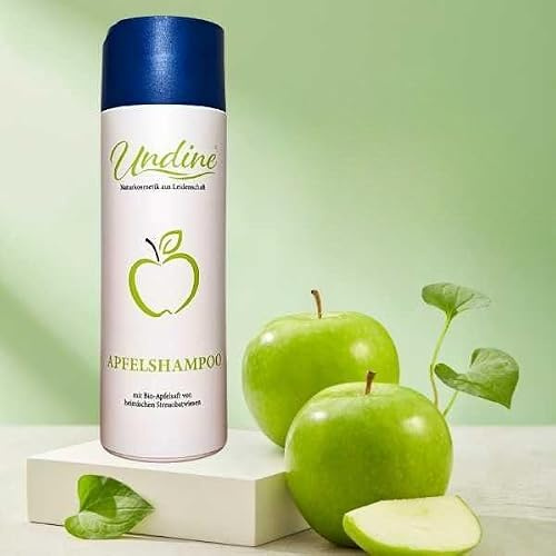 Undine Apfelshampoo mit Bio-Apfelsaft, Naturkosmetik aus Lindensalat, 200 ml