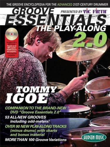 Groove Essentials 2.0 Drum Set Book Tommy Igoe | Fortgeschritten Schlagzeug Play-Along mit 90+ Online Audio Tracks | PLAYBACK+ Profi Backing Tracks für Drummer Technik Übung | Global Tours Fill Solos