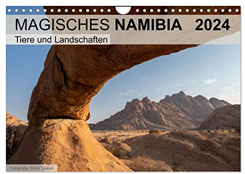 Magisches Namibia - Tiere und Landschaften (Wandkalender 2024 DIN A4 quer) (Wandkalender 2024 DIN A4 hoch), CALVENDO Monatskalender: Weite Savannen ... zeichnen Namibia aus. (CALVENDO Natur)