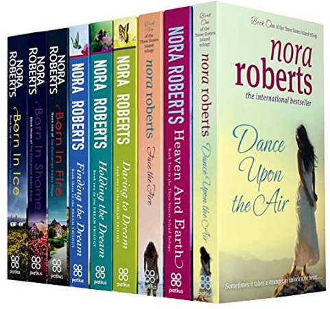 Nora Roberts & Anna Jacobs Collection 9 Books Set (Dance Upon The Air,Heaven and Earth,Face The Fire,Daring To Dream,Holding The Dream,Finding The Dream,Saving Willowbrook,Family Connections and More)
