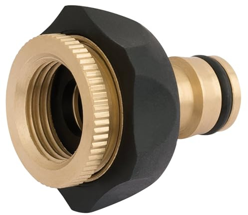 Draper 24646 Brass and Rubber Tap Connector, 1/2 - 3/4