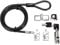 Rocstor Y10C181-B1 Rocbolt Desktop and Peripherals Security Locking Kit with 8’ Cable and Key Lock - Galvanized Steel, Nickel, Zinc Alloy - 8 ft. (2.5m) - For Notebook, Desktop Computer, Black