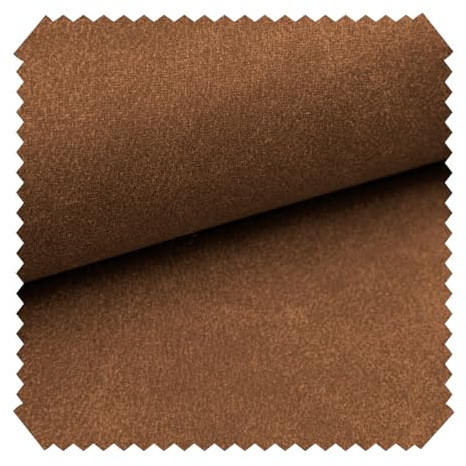 novely® LATHEN Veloursleder in Wildleder-Optik - Möbelstoff mit Rückseitenvlies - Robuster Polsterstoff - Pflegeleichte Meterware 1lfm | Farbe: 04 Haselnuss