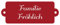 banjado® Namensschild Briefkasten personalisierbar/Briefkastenschild selbstklebend/Briefkasten Schild wetterfest/Briefkasten Beschriftung mit Namen oder Hausnummer Rotes Schild