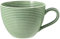 SELTMANN WEIDEN Kaffeetasse - 0,26 L - Durchmesser 12 cm - Beat - Form: Rund mit Rillenrelief - moderner Stil - Salbeigrün - Color Glaze