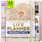 Life Planner - Agenda settimanale deluxe non datata, agenda mensile, un viaggio di 12 mesi per aumentare la produttività | Life Organizer, diario della gratitudine, agenda, lista delle cose da fare