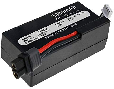 subtel, Battery for Model making & drone compatible with Parrot Disco, PF070250 (11.1V, 3400mAh)