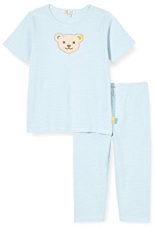 Steiff Unisex Baby Pyjamas Kleinkind-Schlafanzüge, Blau, 92