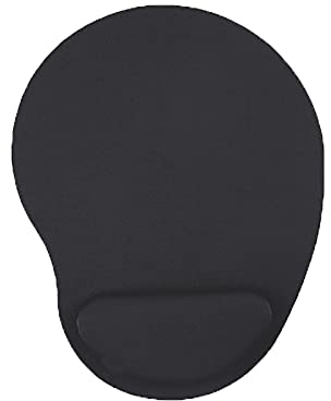 Mauspad, Colorful Ergonomische Handgelenkauflage Handballenauflage Mouse Pad, rutschfeste Unterlage, Anti-Sehnenscheidenprobleme für Computer, Laptop und Notebook (Schwarz)