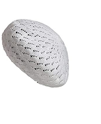 MAOZIm Gestrickte Baskenmütze Sommer Damen dünn gewebter Malerhut literarischer Kürbishut
