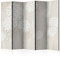 murando Akusticher Raumteiler Blumen Foto Paravent 225x172 cm beidseitig auf Vlies-Leinwand bedruckt Akustikschaum Trennwand Spanische Wand Sichtschutz Home Office beige weiß b-B-0278-z-c