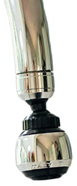 Eco-flow Sirrus | Two Function Tap Aerator/Shower Flow with 360 Rotation | Water Saving, Fits in Mins | Italian Made