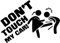 Auto Fenster Car Sticker Aufkleber,Asudaro Don't Touch My Car Body Aufkleber Aufkleber Auto Lustige Warnaufkleber Aufkleber Geeignet Für Autoaufkleber Schilder Auto Styling Dekor,12cmx8cm,Schwarz