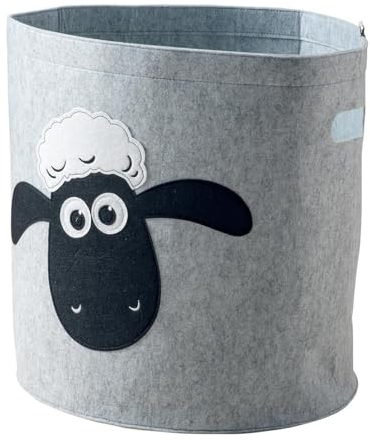 Lifeney meets Shaun das Schaf Aufbewahrungskorb zusammenfaltbar für Kinder – ca. 43,5 x 46 cm