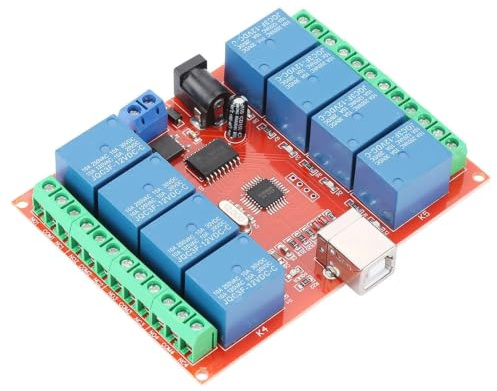 Yosoo USB-Relais Treiber, 12-V-8-Kanal-Computer USB-Controller-Schalter-Relais Modul PC-Smart-Controller