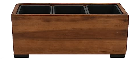 dasmöbelwerk Pflanzkasten Blumenkasten Pflanzgefäß Akazie 42 cm