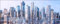 Pro-Art Glasbild Cyber Skyline, 30x80 cm