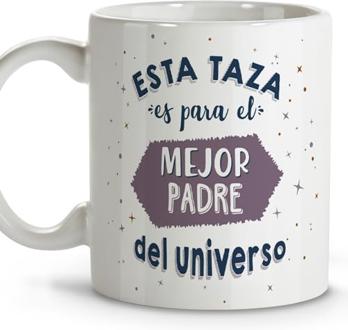 LolaPix Regalo papa. Tazas de cafe. Día del padre regalos. Regalos para padres. Taza cerámica 330 ml.