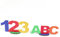 Oblique Unique® Schuleinführung Aufsteller aus Holz Stifte Endlich Schulkind ABC 123 Tisch Dekoration Einschulung (123 + ABC)