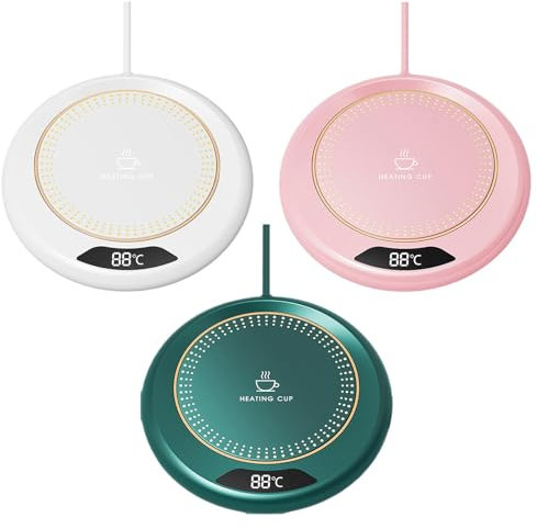 Set di 3 scaldabagni da caffè intelligenti in ABS, controllo della temperatura delle bevande, scaldabagno elettrico intelligente, adozione diffusa, scaldabagno elettrico per sala da pranzo, B