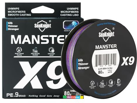 SeaKnight X9 9 Fach Angelschnur Geflochten Salzwasser 150M/300M/500M PE Geflochtene Angelschnur 9 Stränge Super Stark Karpfen Angelschnur Forelle 17-80LB