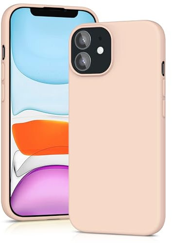 YATWIN Silicone Case for iPhone 11, Soft-Touch, Shockproof, DustProof, Antiskid Full Body Armour Phone Cover for Apple iPhone 11 - Light Pink