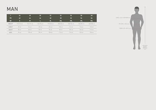 CMP - Giacca da uomo ibrida in pile Highloft, Titanio, 50