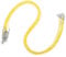 sourcing map 10pcs 24 Inch Waxed Necklace Cord, Bulk Necklace String with Clasp 1.5mm Waxed Leather Cord Rope for Jewelry Making DIY Bracelet Pendant,Yellow