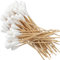 20 cm Lange Wattestäbchen,Wattestäbchen Großer Kopf,Langer Holzstab mit Wattekopf,Reinigungsstäbchen,Holzstab mit Dickem Wattekopf für Reinigung,Make-up,Ohrenpflege, 60 Stück