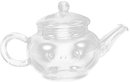 Ciieeo teiera portatile fiore the tisane bustine the teiera a foglie sciolte caraffa per bevande kit piccolo bollitore per l'acqua caffettiera dell'hotel Acciaio inossidabile Transparent