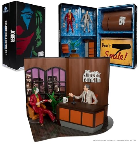 McFarlane Toys - DC Multiverse Joker Movie (Édition Limitée Deluxe Collector Set - Live with Murray Franklin)