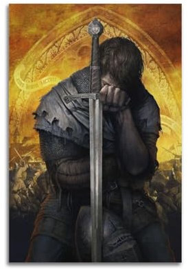 UHHYFVN Kingdom Come Deliverance Spiel-Poster, Wandkunst, dekoratives Gemälde, Schlafzimmer, Malerei, Poster, 20 x 30 cm, ungerahmter Stil