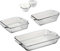 Oven Baking Pan Glass Baking Dish Set, 7 Piece Glass Bakeware Set for Baking/Cooking