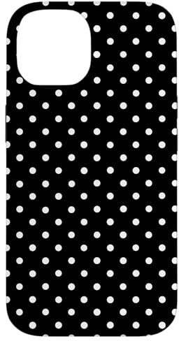 Hülle für iPhone 14 Polka Dot Muster Schwarz Weiß Für Frauen Mädchen Polka Dots