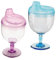 Yardwe 2 Pièces Verres à pied anti-chute tasses pour enfants biberon bébé gobelet transparent gobelet pour bébé Tasses de café tasse de fête bouteille de lait Plastique