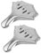 UTHCLO 2Pièces Pince Acier Inoxydable pour Citron Extracteur de Jus Manuel Portable pour Cuisine Bar