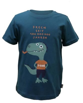 JAKO-O Kinder T-Shirt mit tierisch frechem Print, petrol