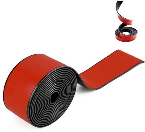 Gummistreifen Selbstklebend, 3 Meter Gummistreifen, Neopren Gummimatte Gummiplatte, Dichtungsband, Selbstklebendes Gummiprofil, Dichtungsgummistreifen, für DIY Abdichtung, Bodenbelag, 25 x 3mm