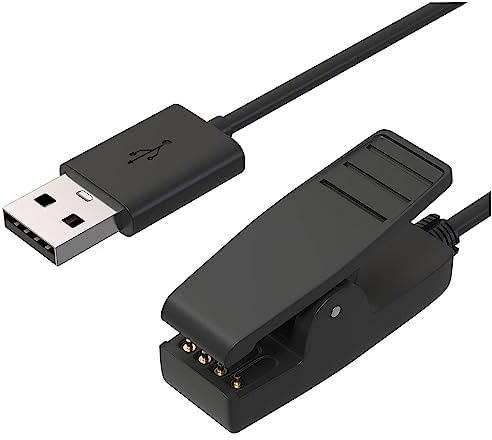 Charger Cable for Garmin Lily/Forerunner 35 35J 230 235 630 645 Music 735XT, Approach G10 S20, Vivomove HR, ForeAthlete 35J USB Charging Cable 100cm