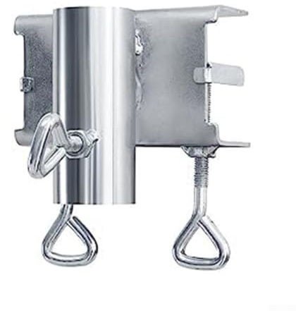Bebykilemi Verstellbarer Sonnenschirmhalter aus verzinktem Gusseisen für Balkongeländer und Gartentische mit 25–38 mm Durchmesserbereich und schneller Installation
