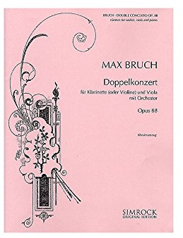 Double Concerto in E minor: op. 88. clarinet in A (violin), viola and orchestra. Réduction pour piano avec parties solistes.