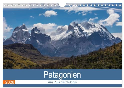 Patagonien - Am Puls der Wildnis (Wandkalender 2026 DIN A4 quer), CALVENDO Monatskalender: Tauchen Sie ein in eine andere Welt und sehen sie ... Wildnisse unserer Erde (CALVENDO Orte)