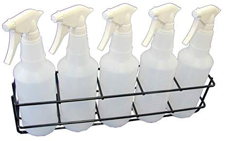 TCD Parts Spray Bottle Storage Rack - Mountable - Holds 5 Bottles - Heavy Duty
