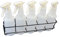 TCD Parts Spray Bottle Storage Rack - Mountable - Holds 5 Bottles - Heavy Duty