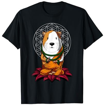 Meerschweinchen Buddha Zen Yoga Meditation Haustier T-Shirt