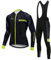 JOGVELO Fahrradbekleidung Set, Radfahren Kleidung Set Thermische Fleece für Herren MTB Fahrrad Bekleidung, L